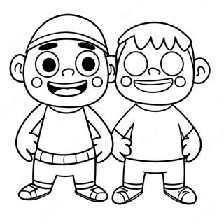 Ed Edd N Eddy In Silly Costumes Coloring Page 65193-52415