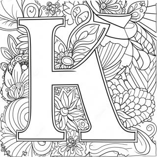 Letter H Coloring Pages