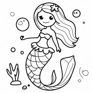 Rainbow Mermaid Coloring Pages