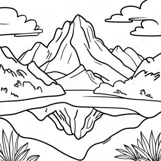 Mountain For Adults Coloring Pages