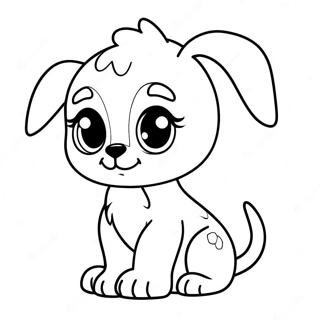 Cute Lps Puppy Coloring Page 6522-5373