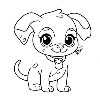 Cute Lps Puppy Coloring Page 6522-5374