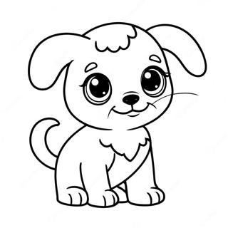 Cute Lps Puppy Coloring Page 6522-5376