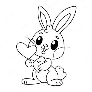 Cute Playboy Bunny With Heart Coloring Page 65243-52450