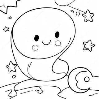 Stars And Moon Coloring Pages