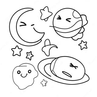 Stars And Moon Coloring Page 65262-52476