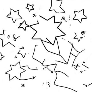 Shining Stars In The Night Sky Coloring Page 65263-52463