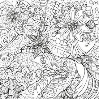 Christmas Zentangle Patterns Coloring Pages