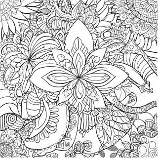 Christmas Zentangle Patterns Coloring Page 65272-52466