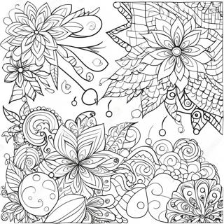 Christmas Zentangle Patterns Coloring Page 65272-52467