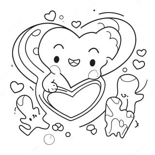 Kawaii Valentines Coloring Page 65282-52480