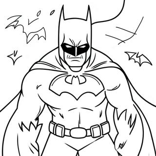 Batman Halloween Coloring Pages