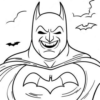 Spooky Batman With Pumpkin Coloring Page 65303-52495