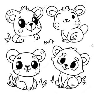 Cute Vegan Animals Coloring Page 65313-52505