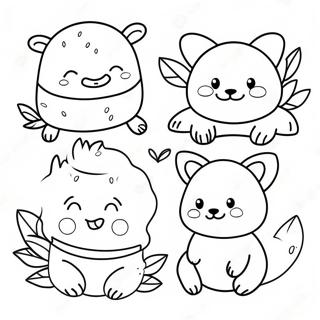 Cute Vegan Animals Coloring Page 65313-52506