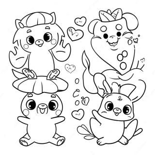 Cute Vegan Animals Coloring Page 65313-52507