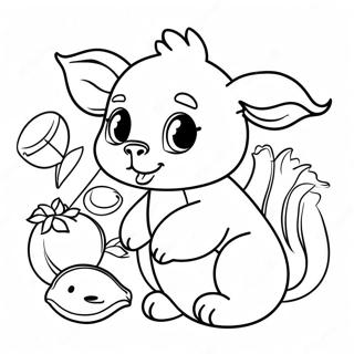 Cute Vegan Animals Coloring Page 65313-52508