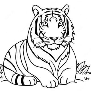 Bengal Tiger Coloring Page 65322-52514