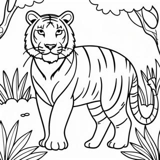 Bengal Tiger Coloring Pages