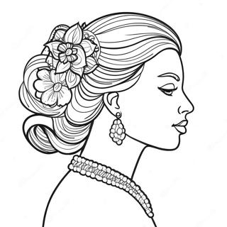 Elegant Grace Coloring Page 65333-52521