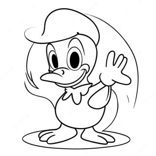 Donald Duck Halloween Coloring Pages