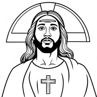 Black Jesus Coloring Page 65402-52576