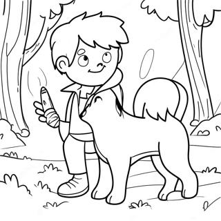 Peter And The Wolf Coloring Page 65412-52579