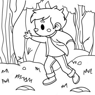 Colorful Peter And The Wolf Scene Coloring Page 65413-52590