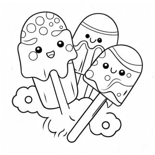 Popsicle Coloring Page 6541-5383