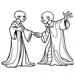 Harry Potter Vs Voldemort Coloring Pages