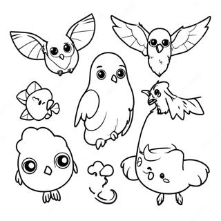 Harry Potter Magical Creatures Coloring Page 65423-52594