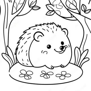 Hedgehog For Adults Coloring Pages