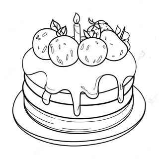 Wayne Thiebaud Cake Coloring Page 65472-52626