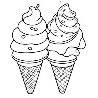 Wayne Thiebaud Ice Cream Cone Coloring Page 65473-52631