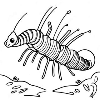 Centipede Coloring Pages