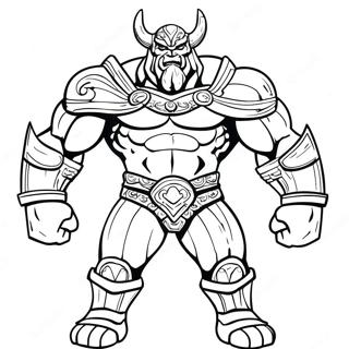 Mighty Dark Titan In Battle Coloring Page 65493-52651