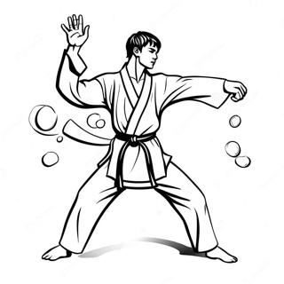 Taekwondo Coloring Page 65512-52664