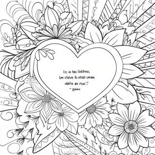 Romantic Love Quotes Coloring Page 65532-52682