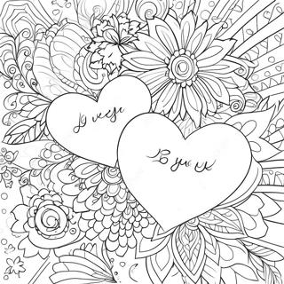 Romantic Love Quotes Coloring Pages