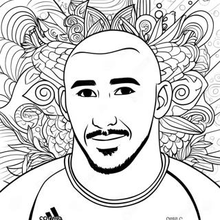 Benzema Coloring Pages