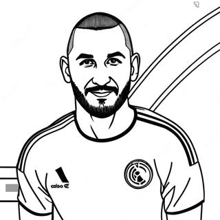 Benzema Coloring Page 65542-52686