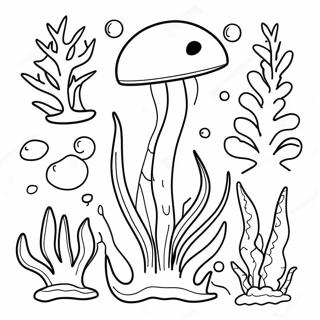 Ocean Plants Coloring Page 65562-52698