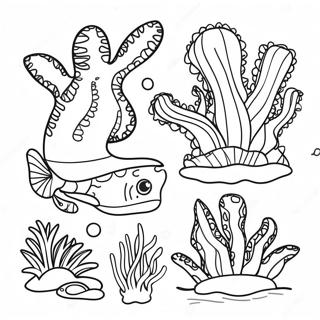 Ocean Plants Coloring Page 65562-52699