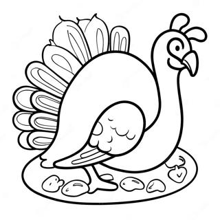 Build Your Own Turkey Coloring Pages