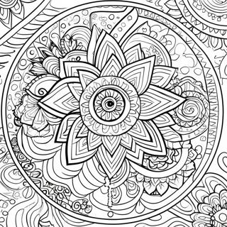 Trippy Chakra Coloring Pages