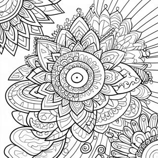 Trippy Chakra Mandala Coloring Page 65602-52730