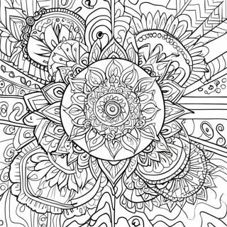 Trippy Chakra Mandala Coloring Page 65602-52731