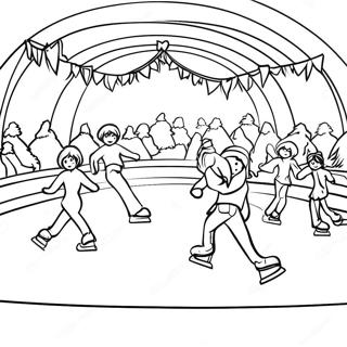 Ice Skating Coloring Pages