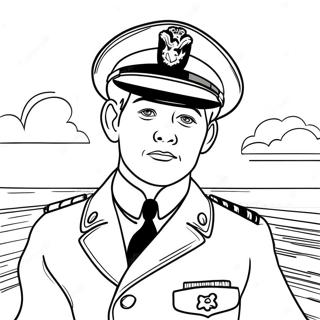 Captain James Hawkins Adventurous Coloring Page 65633-52761