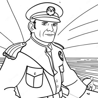 Captain James Hawkins Adventurous Coloring Page 65633-52763